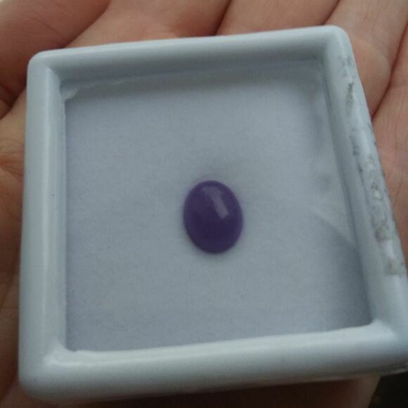 AAA rated Blue Jade Gem Stone New Premium Oval Cabachon 1.73 ctw - Picture 3 of 9